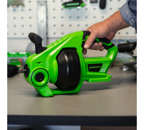 Трос сантехнический аккумуляторный Greenworks G24DA 24V (без АКБ и ЗУ)