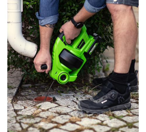 Трос сантехнический аккумуляторный Greenworks G24DA 24V (без АКБ и ЗУ)