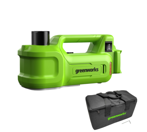 Домкрат автомобильный гидравлический аккумуляторный Greenworks G24JACK 24V, без АКБ и ЗУ