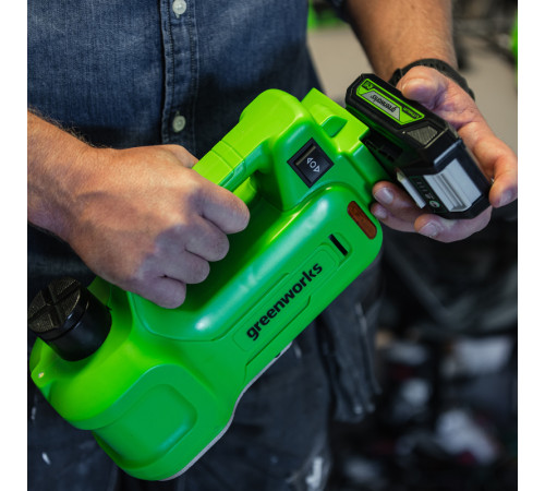 Домкрат автомобильный гидравлический аккумуляторный Greenworks G24JACK 24V, без АКБ и ЗУ