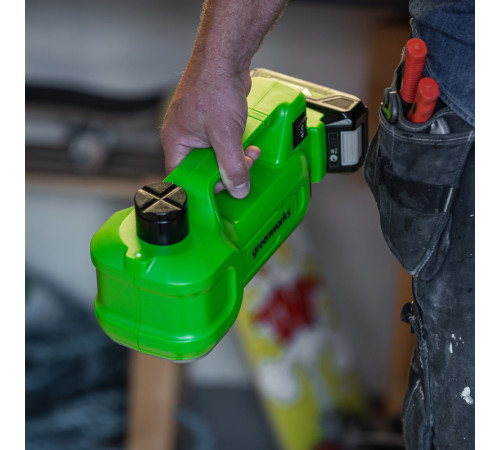 Домкрат автомобильный гидравлический аккумуляторный Greenworks G24JACK 24V, без АКБ и ЗУ