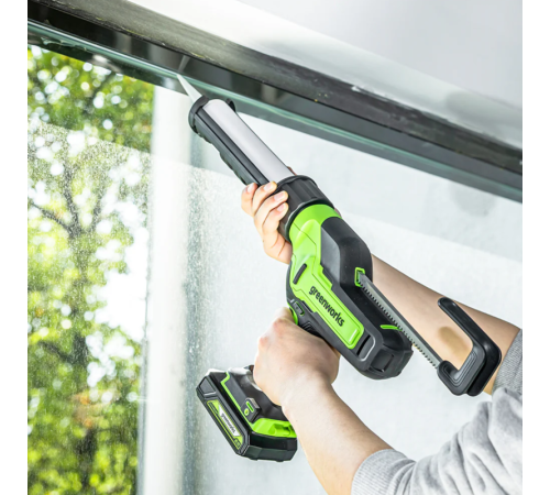 Пистолет для герметиков аккумуляторный Greenworks G24CAU 24V, 310 мл (без АКБ и ЗУ)