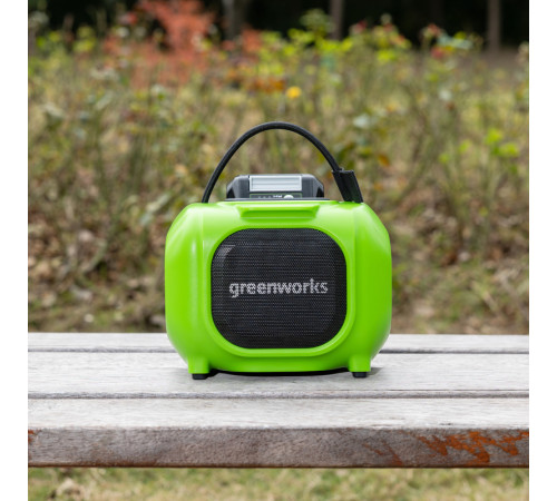 Беспроводная акустическая система аккумуляторная Greenworks GPT-MNBS 24V/220V, без АКБ и ЗУ