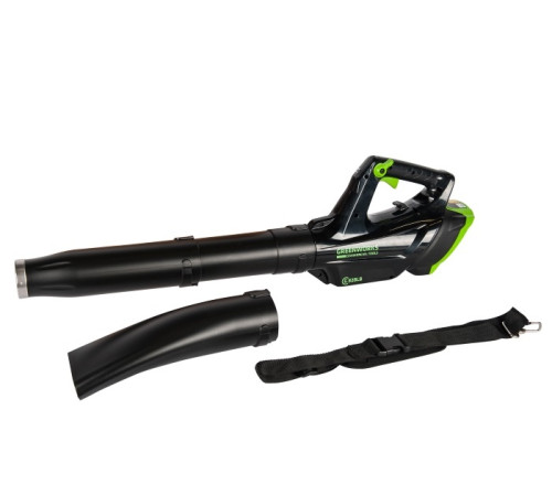 Воздуходув аккумуляторный Greenworks 82V GC82BLB (без АКБ и ЗУ) для работы с ранцевым АКБ