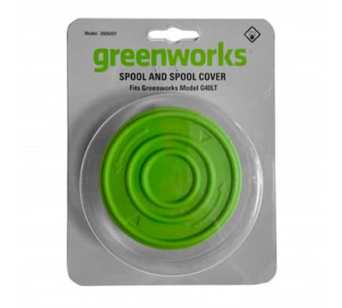 Катушка триммерная с леской 1,65 мм и крышкой Greenworks