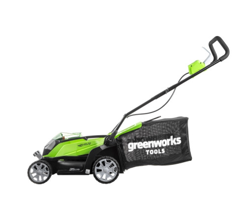 Газонокосилка аккумуляторная Greenworks 40V G40LM35K4 (1хАКБ 4Ач и ЗУ) 35см