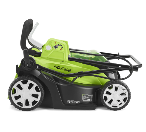 Газонокосилка аккумуляторная Greenworks 40V G40LM35K4 (1хАКБ 4Ач и ЗУ) 35см