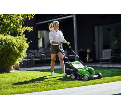 Газонокосилка аккумуляторная Greenworks 24V*2 G24X2LM41 (без АКБ и ЗУ) 41см