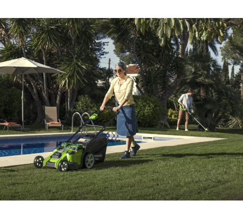 Колёсная газонокосилка Greenworks G40LM49DB (без АКБ)