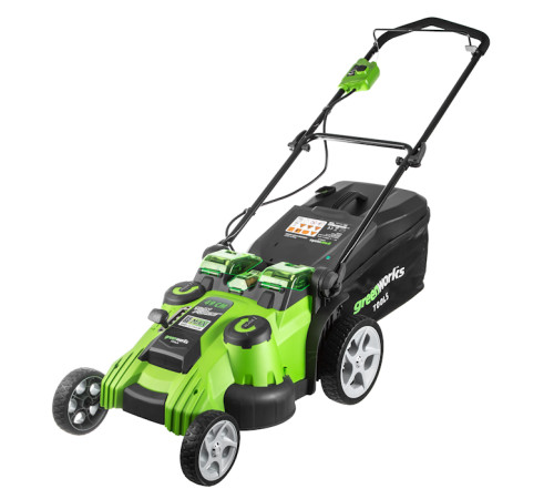 Колёсная газонокосилка Greenworks G40LM49DBK4 (с 1-м АКБ 4 Ah)