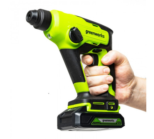 Перфоратор аккумуляторный Greenworks 24V GD24SDS1 (без АКБ и ЗУ) 1.2Дж