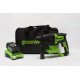 Перфоратор аккумуляторный Greenworks 24V GD24SDS2 (1хАКБ 4Ач и ЗУ) 2Дж в сумке