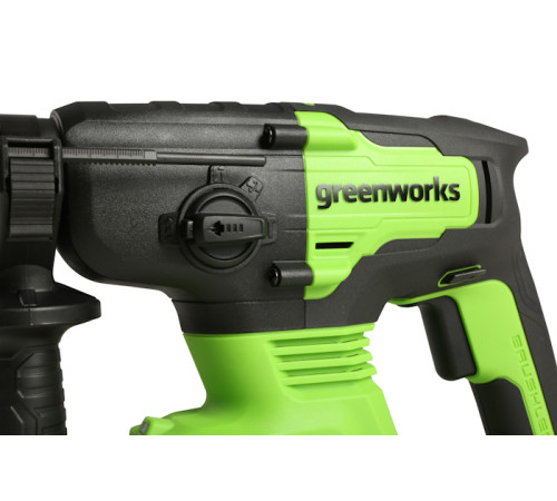 Перфоратор аккумуляторный Greenworks 24V GD24SDS2 (1хАКБ 4Ач и ЗУ) 2Дж в сумке