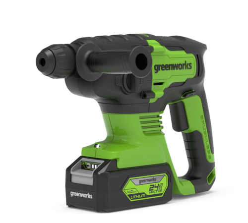 Перфоратор аккумуляторный Greenworks 24V GD24SDS2 (1хАКБ 4Ач и ЗУ) 2Дж в сумке