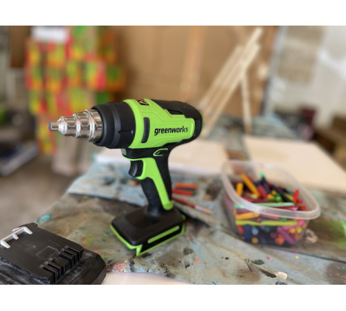 Фен строительный аккумуляторный Greenworks G24HG 24V (без АКБ и ЗУ)