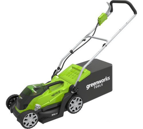 Колёсная газонокосилка Greenworks G40LM35K2X (с 1-м АКБ 2 а*ч)