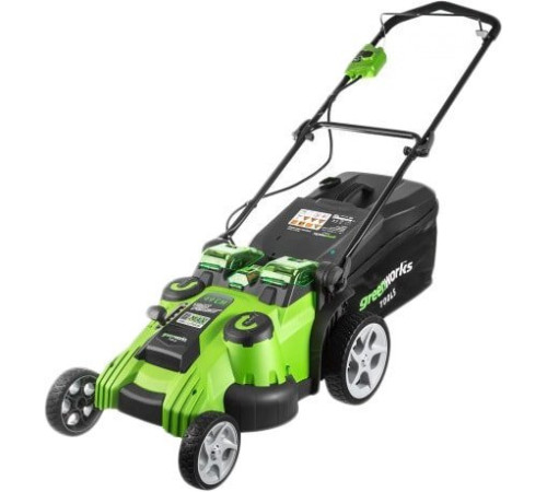 Колёсная газонокосилка Greenworks G40LM49DBK4 (с 1-м АКБ 4 Ah)