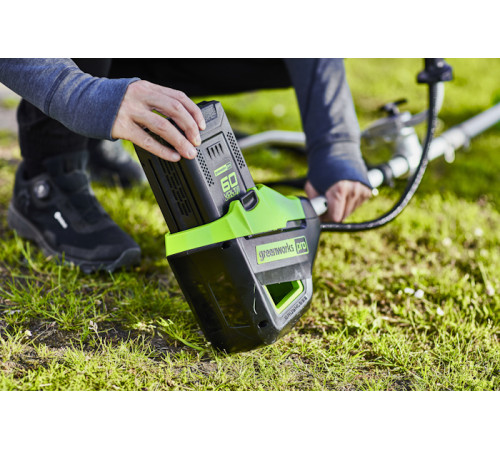 Триммер аккумуляторный Greenworks 60V GD60BCBK4 (1хАКБ 4Ач и ЗУ) 40см