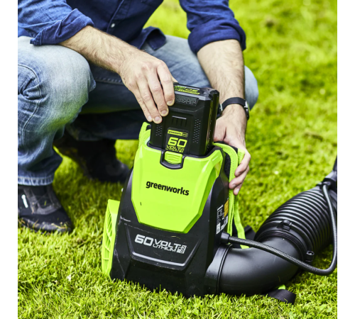 Воздуходув аккумуляторный Greenworks 60V GD60BPB (без АКБ и ЗУ) ранцевый