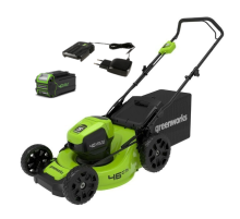 Газонокосилка аккумуляторная Greenworks 40V GD40LM46HP (1хАКБ 4Ач и ЗУ) 46см