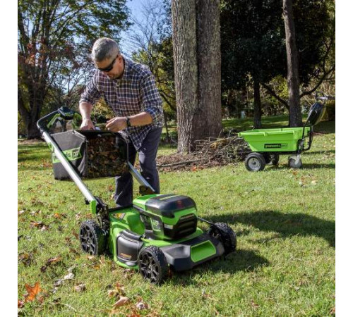 Газонокосилка аккумуляторная Greenworks 60V GD60LM51SPK4 (1хАКБ 4Ач и ЗУ) 51см самоходная