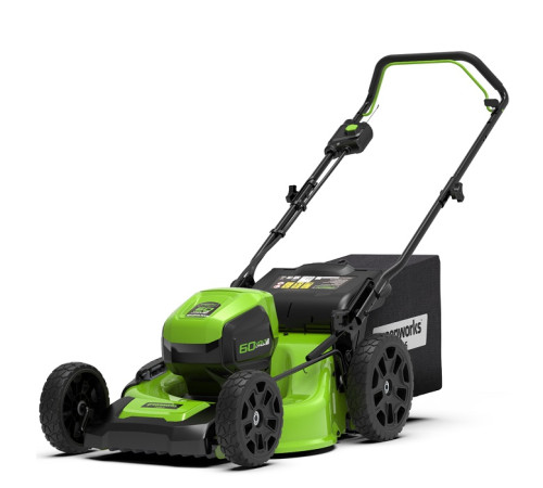 Газонокосилка аккумуляторная Greenworks 60V GD60LM46HP (1хАКБ 4Ач и ЗУ) 46см