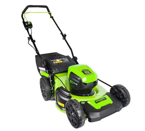 Газонокосилка аккумуляторная Greenworks 60V GD60LM46HP (1хАКБ 4Ач и ЗУ) 46см
