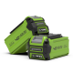 Аккумулятор Greenworks 40V 2Ач G40B2 (аналог арт. 2958407)