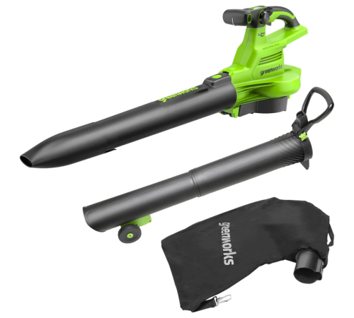 Воздуходув-пылесос садовый аккумуляторный Greenworks 40V GD40BVII (без АКБ и ЗУ)