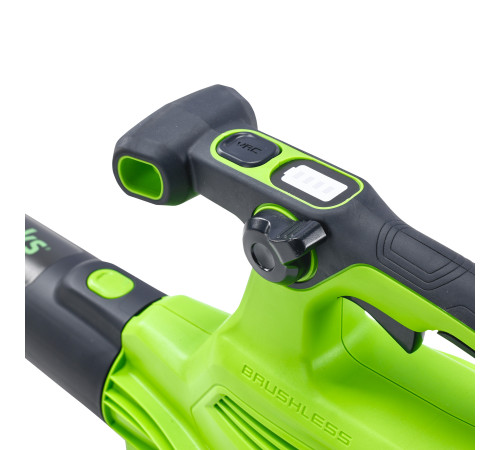 Воздуходув-пылесос садовый аккумуляторный Greenworks 40V GD40BVII (без АКБ и ЗУ)