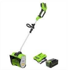 Снегоуборщик Greenworks 40V GD40SSK4 (1хАКБ 4Ач и ЗУ) 30см