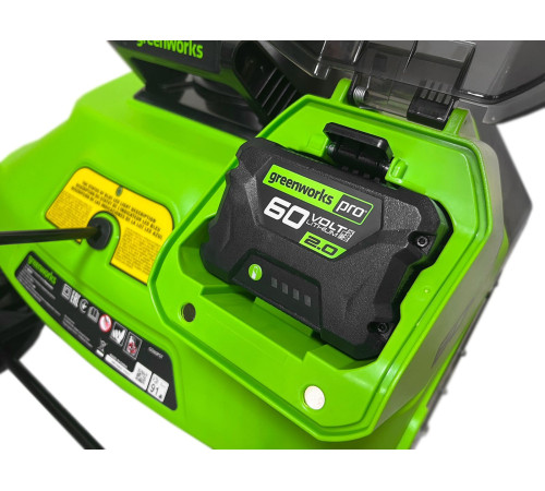 Снегоуборщик аккумуляторный Greenworks 60V GD60PST (без АКБ и ЗУ) 51см