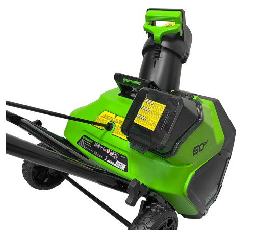 Снегоуборщик аккумуляторный Greenworks 60V GD60PST (без АКБ и ЗУ) 51см