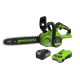 Цепная пила аккумуляторная Greenworks 24V GD24CS30 (1xАКБ 2Ач и ЗУ) 30см