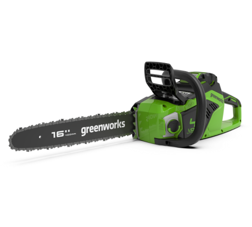 Цепная пила аккумуляторная Greenworks 40V GD40CS18K2 (1хАКБ 2Ач и ЗУ) 40см