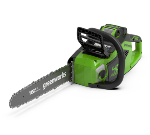 Цепная пила аккумуляторная Greenworks 40V GD40CS18K2 (1хАКБ 2Ач и ЗУ) 40см