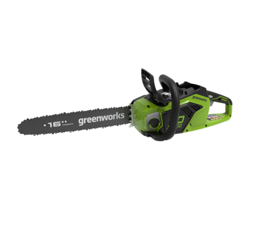 Цепная пила аккумуляторная Greenworks 40V GD40CS18K2 (1хАКБ 2Ач и ЗУ) 40см