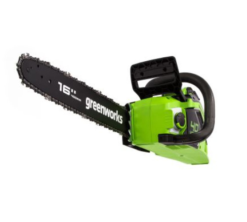 Цепная пила аккумуляторная Greenworks 40V GD40CS18K2 (1хАКБ 2Ач и ЗУ) 40см