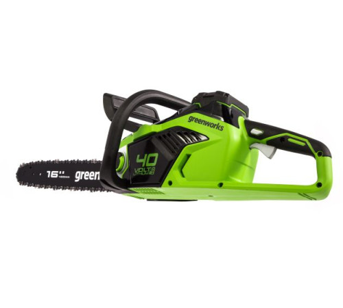 Цепная пила аккумуляторная Greenworks 40V GD40CS18K2 (1хАКБ 2Ач и ЗУ) 40см