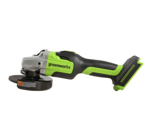 Угловая шлифовальная машина аккумуляторная Greenworks 24V GD24AGK4 (1хАКБ 4 Ач и ЗУ)