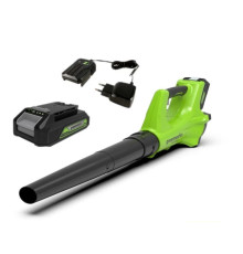Воздуходув аккумуляторный Greenworks 24V G24ABK2 (1хАКБ 2Ач и ЗУ)