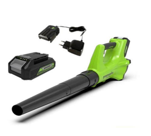 Воздуходув аккумуляторный Greenworks 24V G24ABK2 (1хАКБ 2Ач и ЗУ)