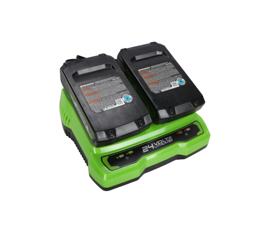 Зарядное устройство Greenworks 24V G24X2UC2 для 2-х аккумуляторов