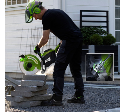 Бетонорез аккумуляторный Greenworks 82V PC141 (без АКБ И ЗУ) 4,3 КВт бесщеточный