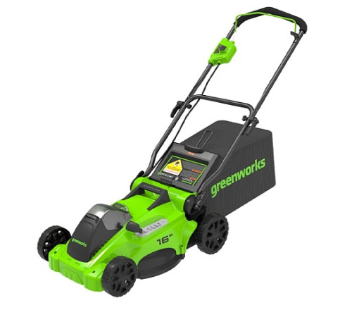 Газонокосилка Greenworks GD40LM16XK4 2517907UB (с 1-м АКБ)