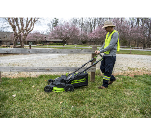 Газонокосилка аккумуляторная Greenworks 82V GC82LM61S TwinForce (без АКБ и ЗУ) 61см самоходная