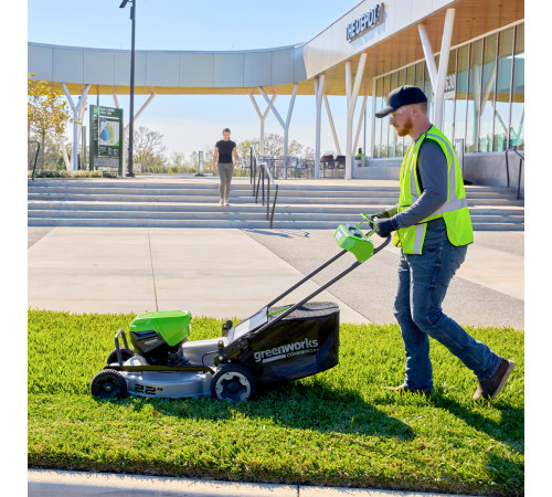 Газонокосилка аккумуляторная Greenworks 82V LM221S (без АКБ и ЗУ) самоходная, 56см