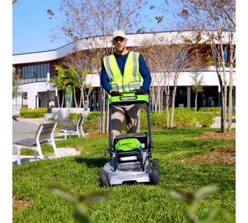 Газонокосилка аккумуляторная Greenworks 82V LM221S (без АКБ и ЗУ) самоходная, 56см