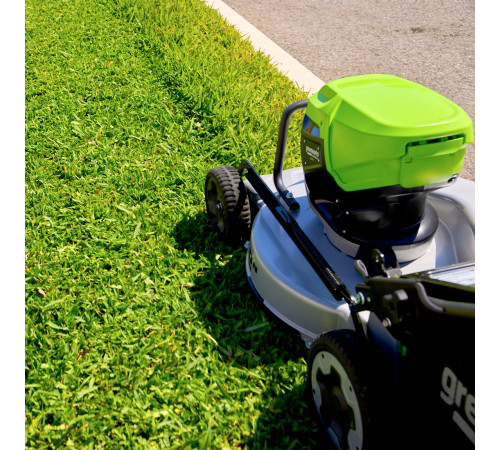 Газонокосилка аккумуляторная Greenworks 82V LM221S (без АКБ и ЗУ) самоходная, 56см