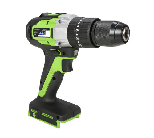 Дрель-шуруповерт ударная аккумуляторная Greenworks 24V GD24DD60K2 (1хАКБ 2Ач и ЗУ) 60Нм в кейсе